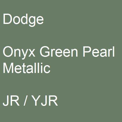 Dodge, Onyx Green Pearl Metallic, JR / YJR.